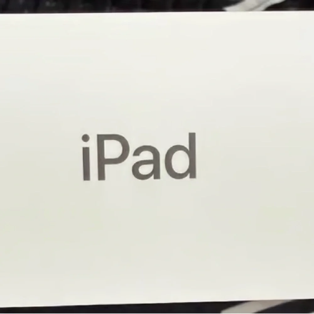 Apple Tablet with Blue and Black Display